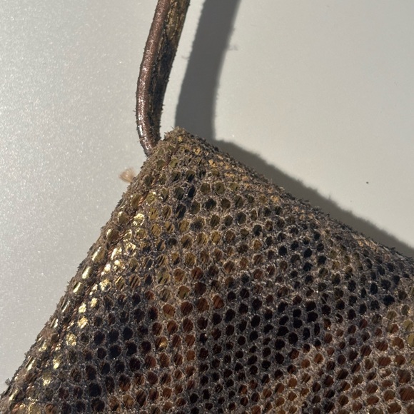 Michael Kors Leather Snake Clutch